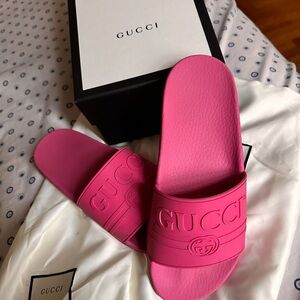 Gucci Rubber slide rubber sandal